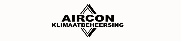 Logo van Aircon Klimatisering met een eenvoudig en modern ontwerp.